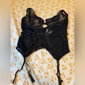 Adore Me Black Lace Chemise